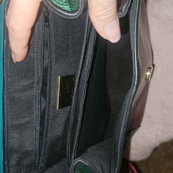 Vintage Sharif Lizzard Leather Crossbody Adjustable Strap Missing Tassel. - Picture 4 of 11